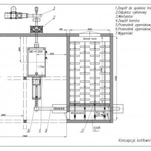 Rysunek techniczny kotłowni 2