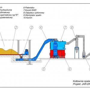 Rysunek techniczny kotłowni 16