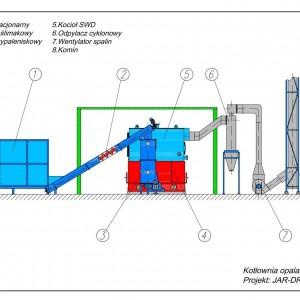 Rysunek techniczny kotłowni 17