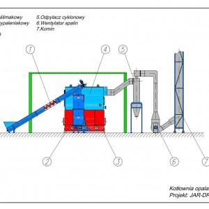 Rysunek techniczny kotłowni 9